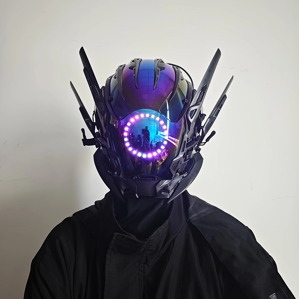 Multicolor LED Mask - Perfect for Parties, Cosplay, and Photoshoots