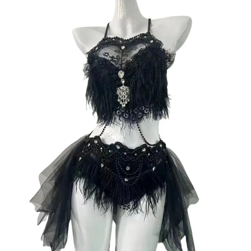 Sexy Feather Festival Costume for Women