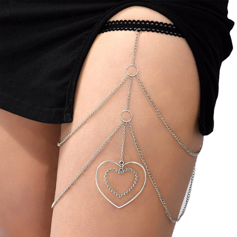 Sexy Tassel Heart and Star Thigh Chains