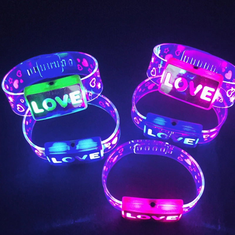 LOVE LED Light Up Bracelets