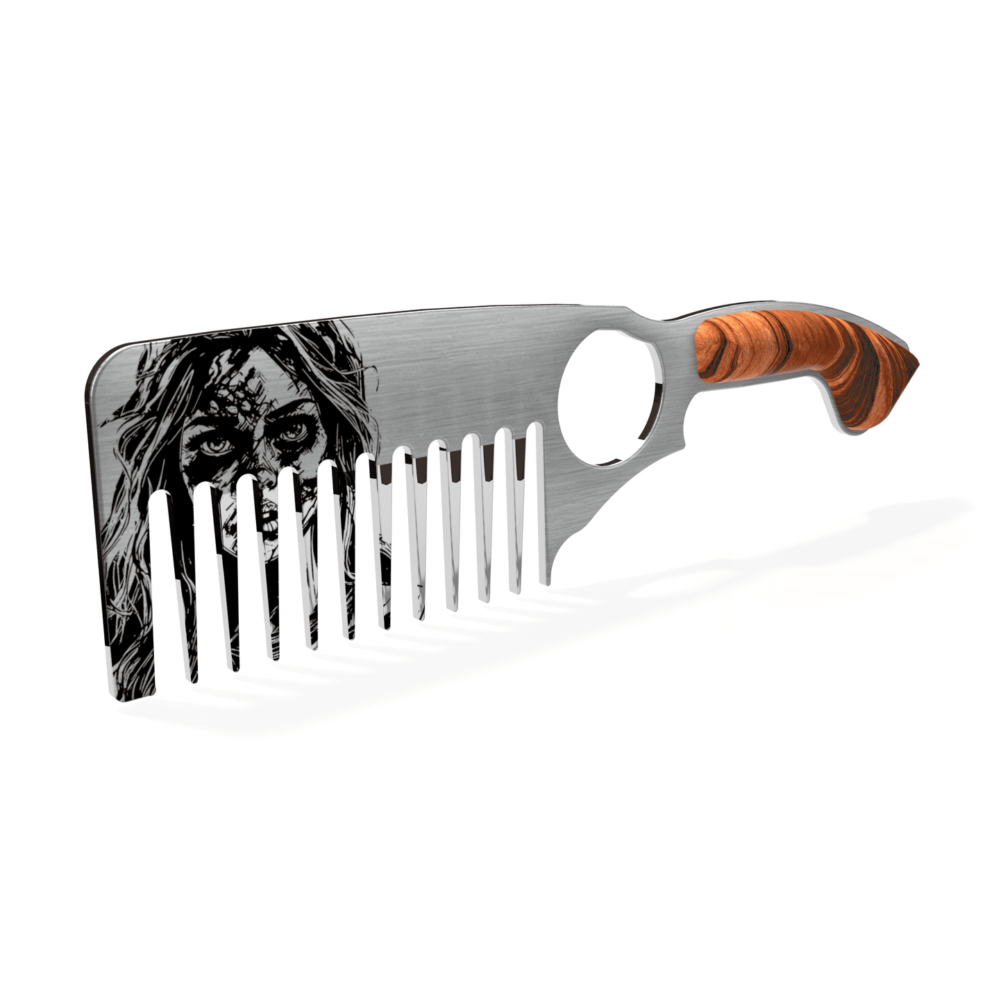 Bench Made American Stainless Zombie Girl Beard Comb