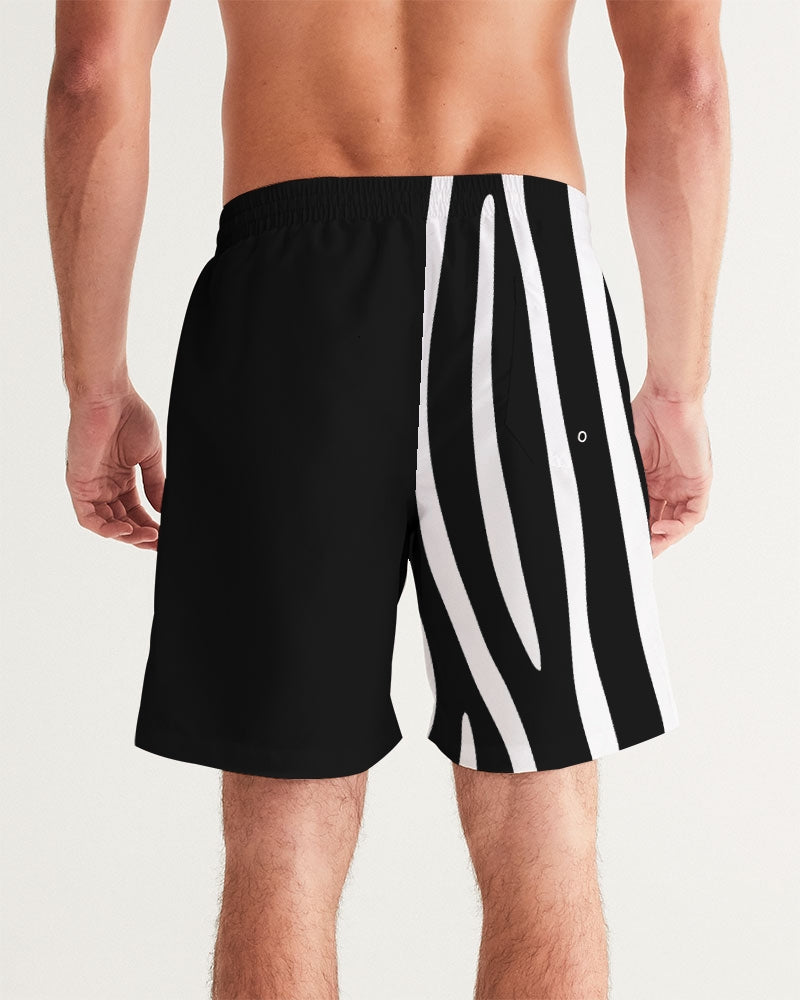 Color Block Zebra Classic Fit Men's Board Shorts