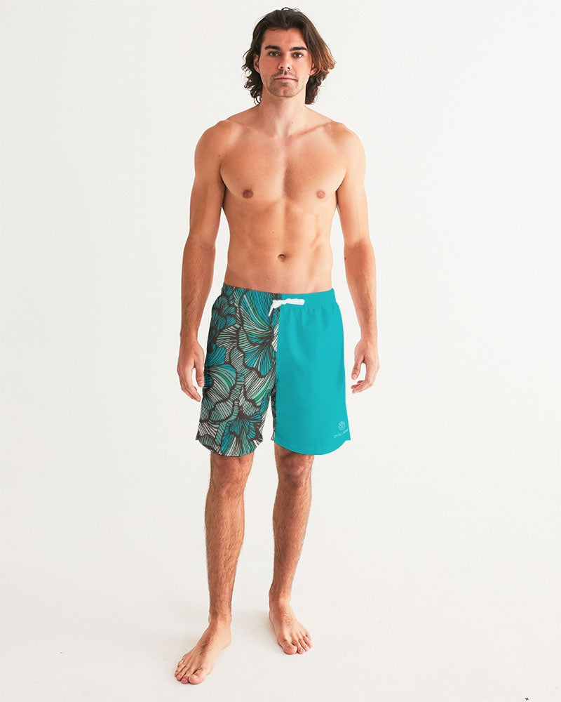 Sea Petal Swirls Classic Fit Board Shorts for Men