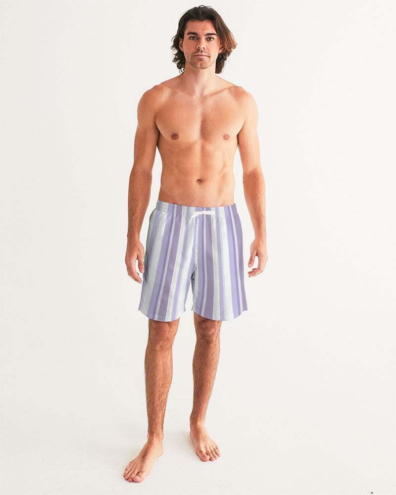 Lavender Stripes Classic Fit Men's Board Shorts