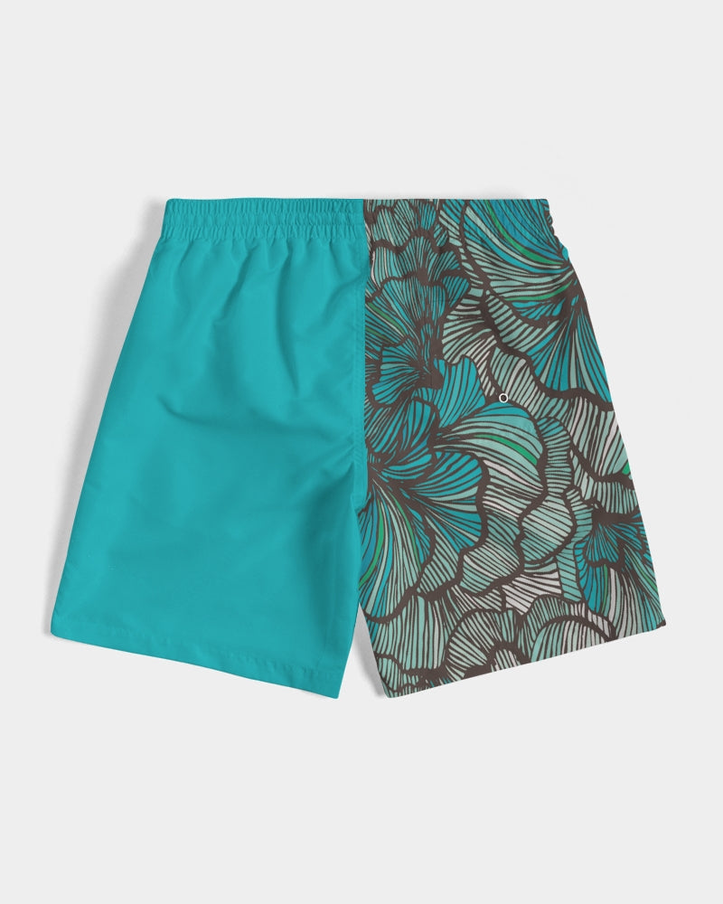 Sea Petal Swirls Classic Fit Board Shorts for Men